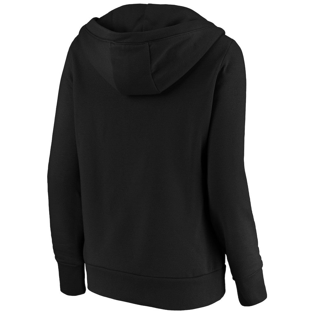 Brooklyn Nets Women's Primary Logo V-Neck Pullover Hoodie - Black | Fanatics sale