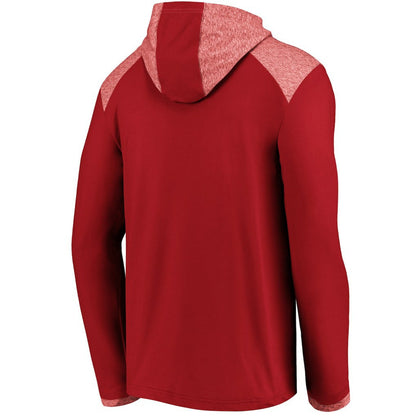 Arizona Cardinals Iconic Marbled Clutch Hoodie Long Sleeve T-Shirt - Cardinal sale