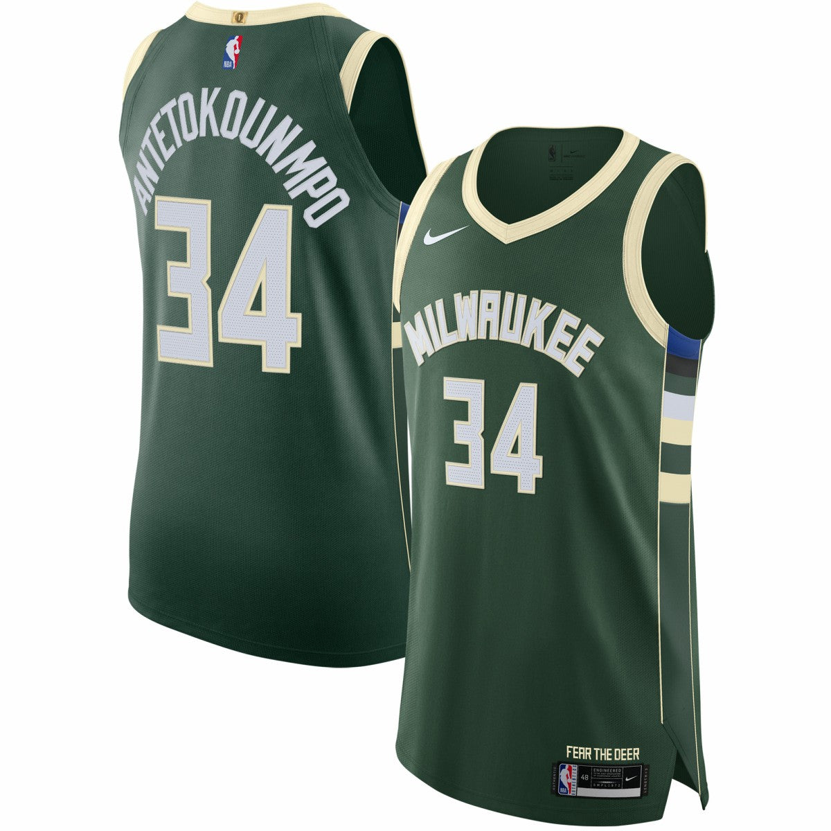 Giannis Antetokounmpo Milwaukee Bucks Authentic Jersey - Icon Edition - Hunter Green | Nike cheap