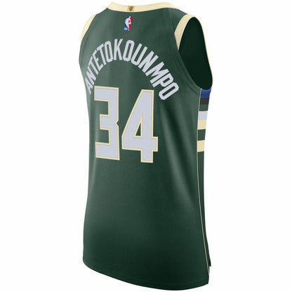 Giannis Antetokounmpo Milwaukee Bucks Authentic Jersey - Icon Edition - Hunter Green | Nike cheap