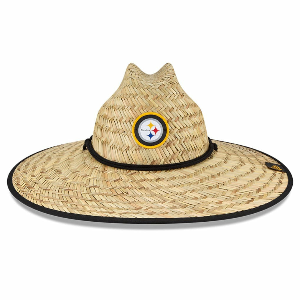 Pittsburgh Steelers New Era NFL Training Camp Straw Lifeguard Hat - Natural for sale