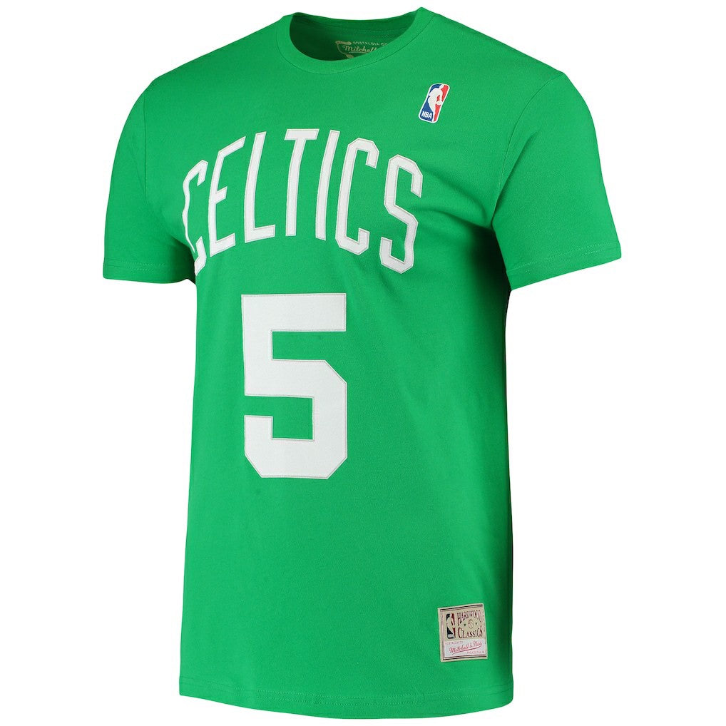 Kevin Garnett Boston Celtics Hardwood Classics Stitch Name & Number T-Shirt - Kelly Green | Mitchell & Ness for sale