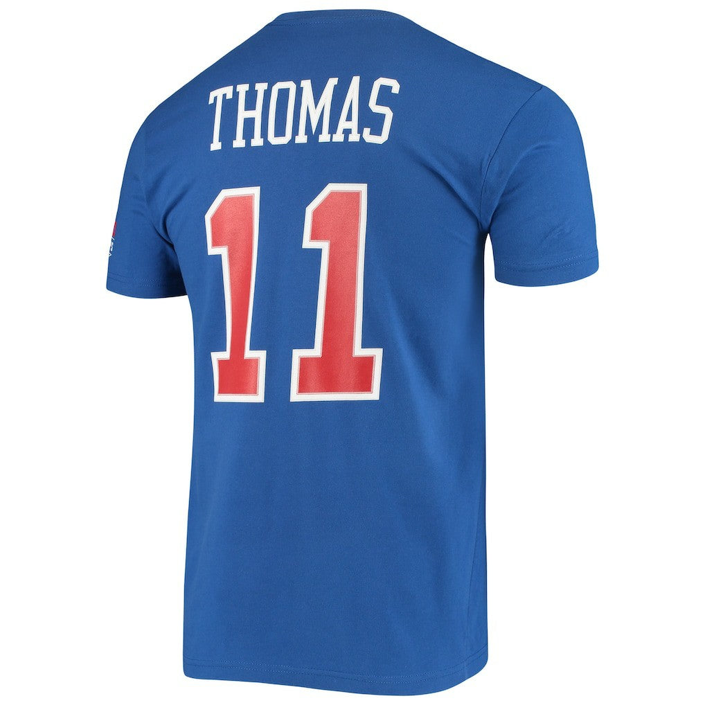 Isiah Thomas Detroit Pistons Hardwood Classics Stitch Name & Number T-Shirt sale - Blue | Mitchell & Ness discount