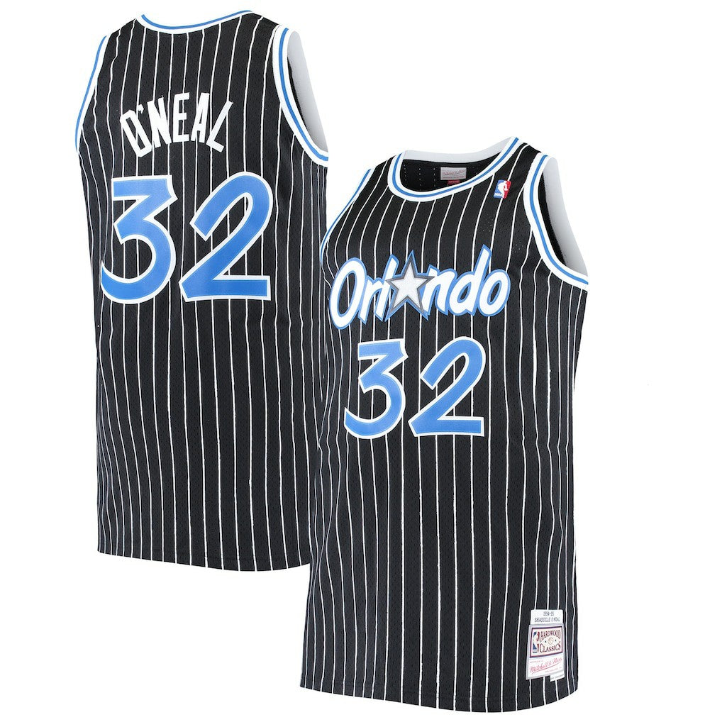Shaquille O'Neal Orlando Magic Big & Tall Hardwood Classics Jersey - Black | Mitchell & Ness on sale