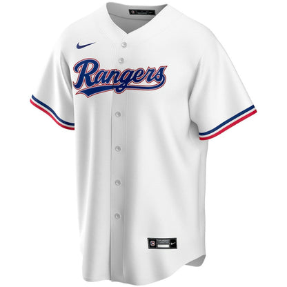Texas Rangers Home Replica Custom Jersey - White | Nike