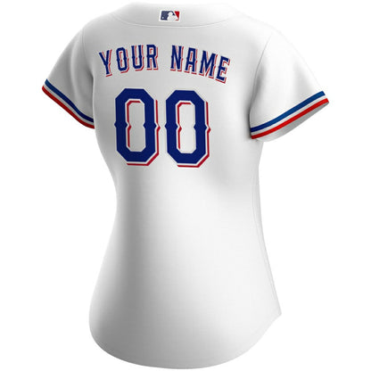 Texas Rangers Women's Home Replica Custom Jersey - White | Nike