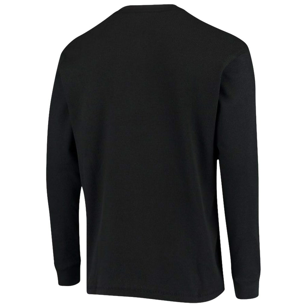Carolina Panthers Dunbrooke Logo Maverick Thermal Henley Long Sleeve T-Shirt - Black cheap