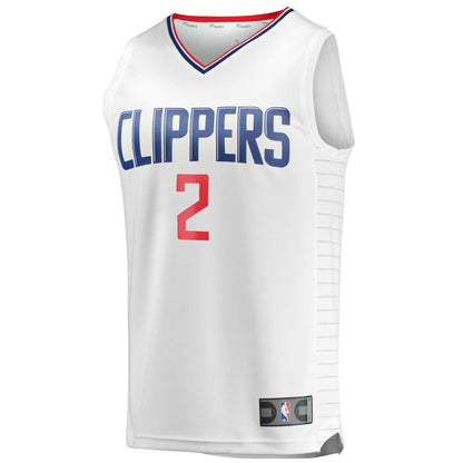 Kawhi Leonard LA Clippers Youth 2020/21 Fast Break Player Jersey - White - Association Edition | Fanatics shop
