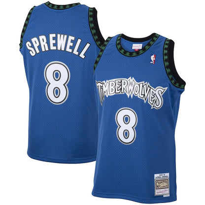 Latrell Sprewell Minnesota Timberwolves 2003/04 Hardwood Classics Swingman Jersey - Blue | Mitchell & Ness sale