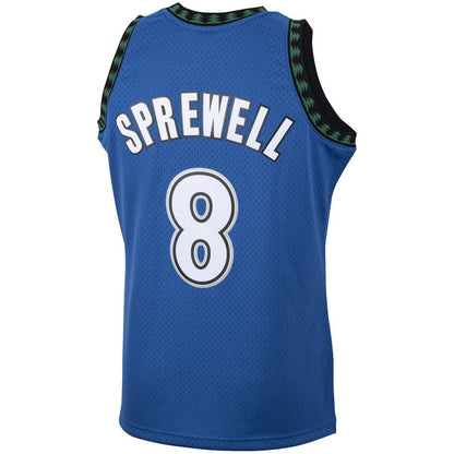 Latrell Sprewell Minnesota Timberwolves 2003/04 Hardwood Classics Swingman Jersey - Blue | Mitchell & Ness sale