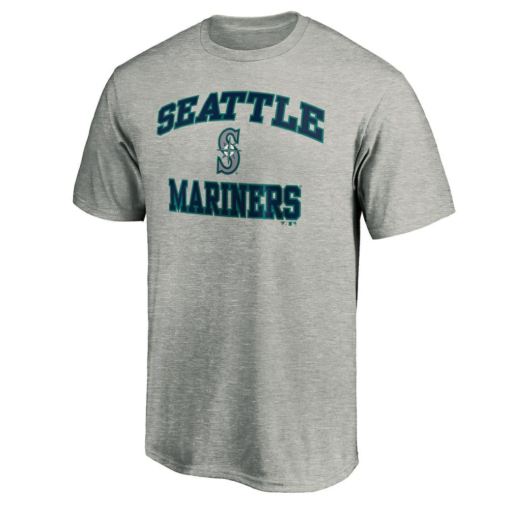 Seattle Mariners MTO Label Heart & Soul T-Shirt - Heather Gray