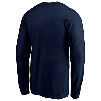 Men's Navy Los Angeles Angels Team Heart & Soul Long Sleeve T-Shirt