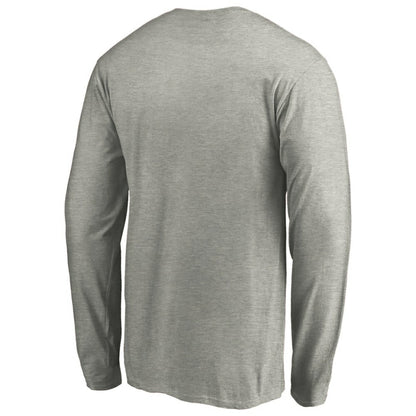 Washington Nationals Official Team Logo Long Sleeve T-Shirt - Heather Gray