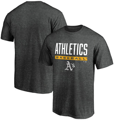 Athletics Win Stripe Logo T-Shirt II - Charcoal