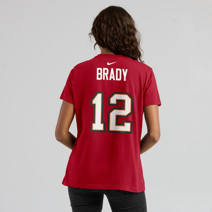 Tom Brady Tampa Bay Buccaneers Women's Name & Number T-Shirt - Red | Nike on sale
