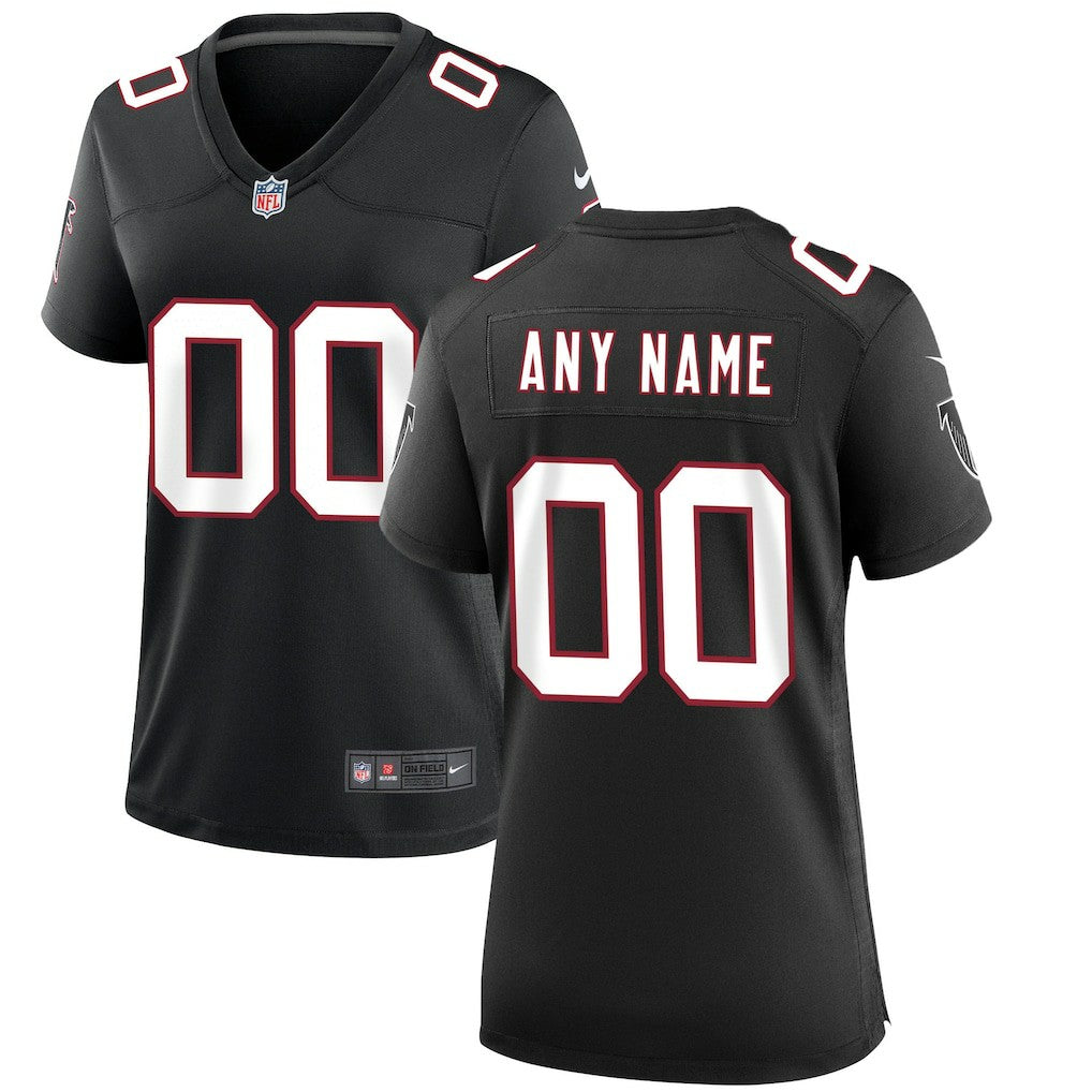 Atlanta Falcons Women's Throwback Custom Game Jersey - Black | Nike cheap