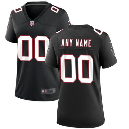 Atlanta Falcons Women's Throwback Custom Game Jersey - Black | Nike cheap