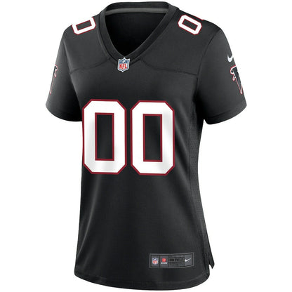 Atlanta Falcons Women's Throwback Custom Game Jersey - Black | Nike cheap