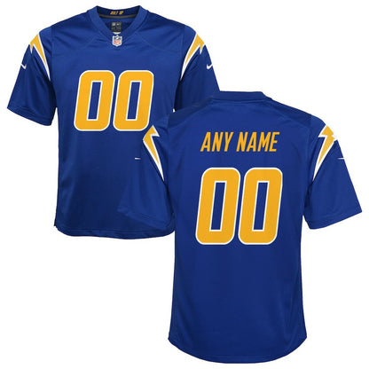 Los Angeles Chargers Youth Alternate Custom Game Jersey - Royal | Nike for sale