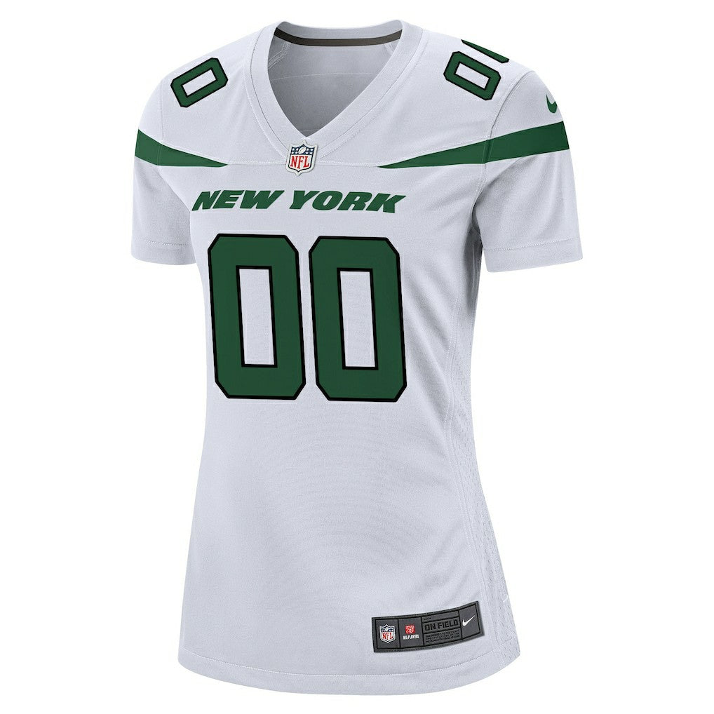 New York Jets Women's Custom Game Jersey - White | Nike for sale