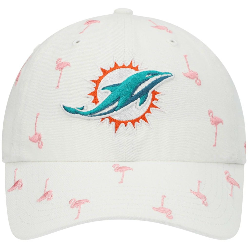 Miami Dolphins '47 Women's Confetti Clean Up Adjustable Hat - White on sale