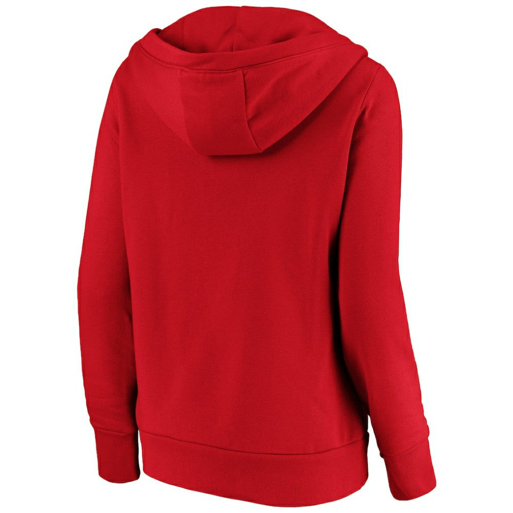 Washington Nationals Women's Core High Class Crossover Pullover Hoodie - Red
