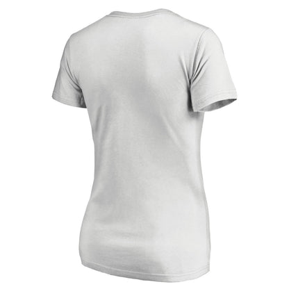Milwaukee Bucks Women's Floral Arch V-Neck T-Shirt - White outlet