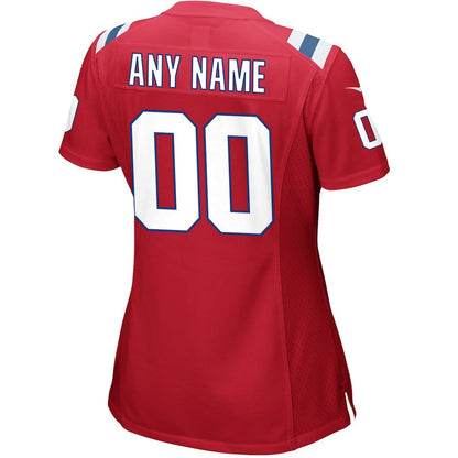 New England Patriots Women's Alternate Custom Jersey - Red | Nike cheap