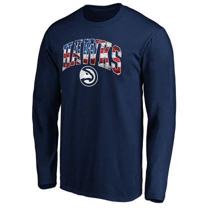 Atlanta Hawks Banner Wave Long Sleeve T-Shirt - Navy cheap