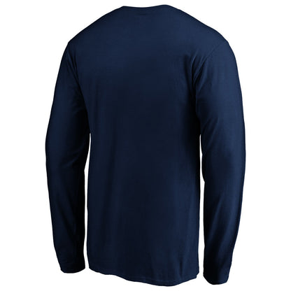 San Antonio Spurs Banner Wave Long Sleeve T-Shirt - Navy for sale