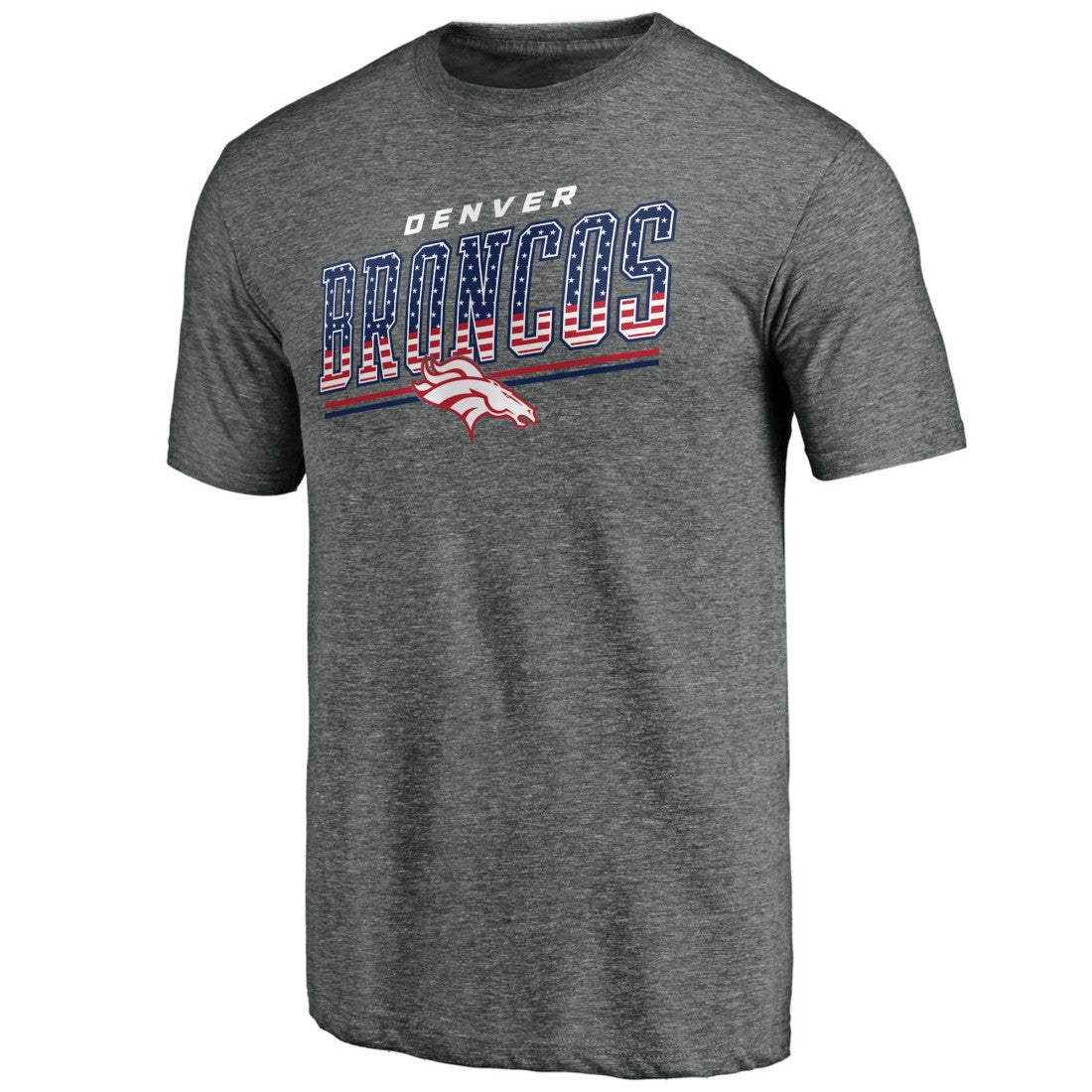Denver Broncos Team Freedom Tri-Blend T-Shirt - Gray online