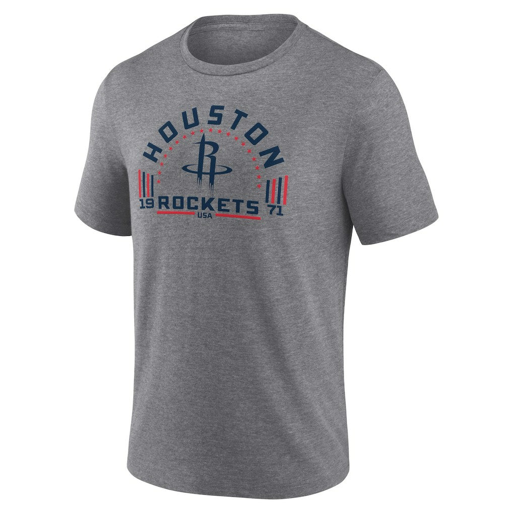 Houston Rockets Team Freedom Tri-Blend T-Shirt - Gray shop