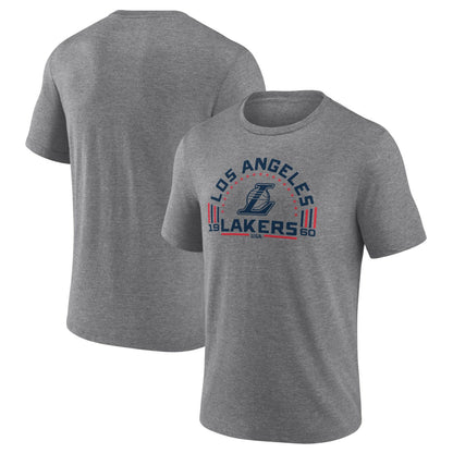 Los Angeles Lakers Team Freedom Tri-Blend T-Shirt - Gray outlet