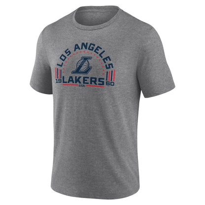 Los Angeles Lakers Team Freedom Tri-Blend T-Shirt - Gray outlet