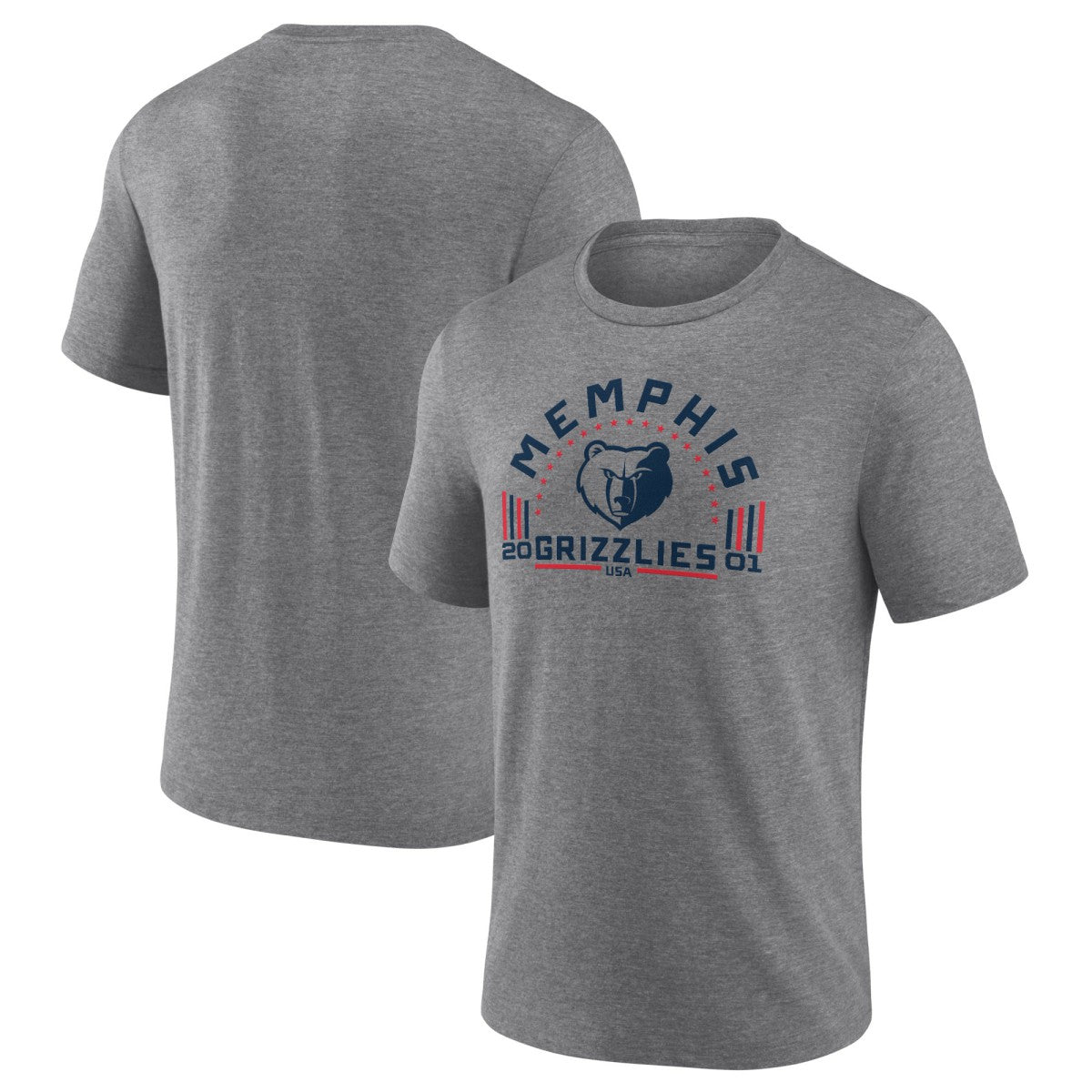 Memphis Grizzlies Team Freedom Tri-Blend T-Shirt - Gray sale