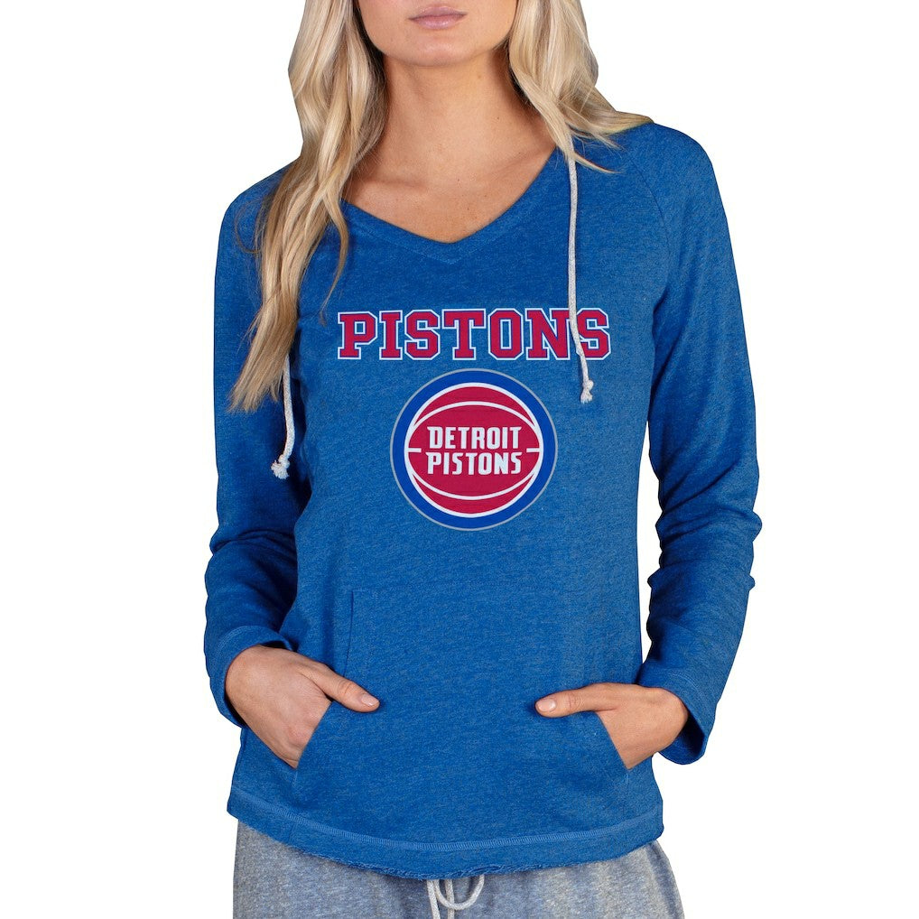 Detroit Pistons Concepts Sport Women's Mainstream Terry Hooded Top sale - Royal discount
