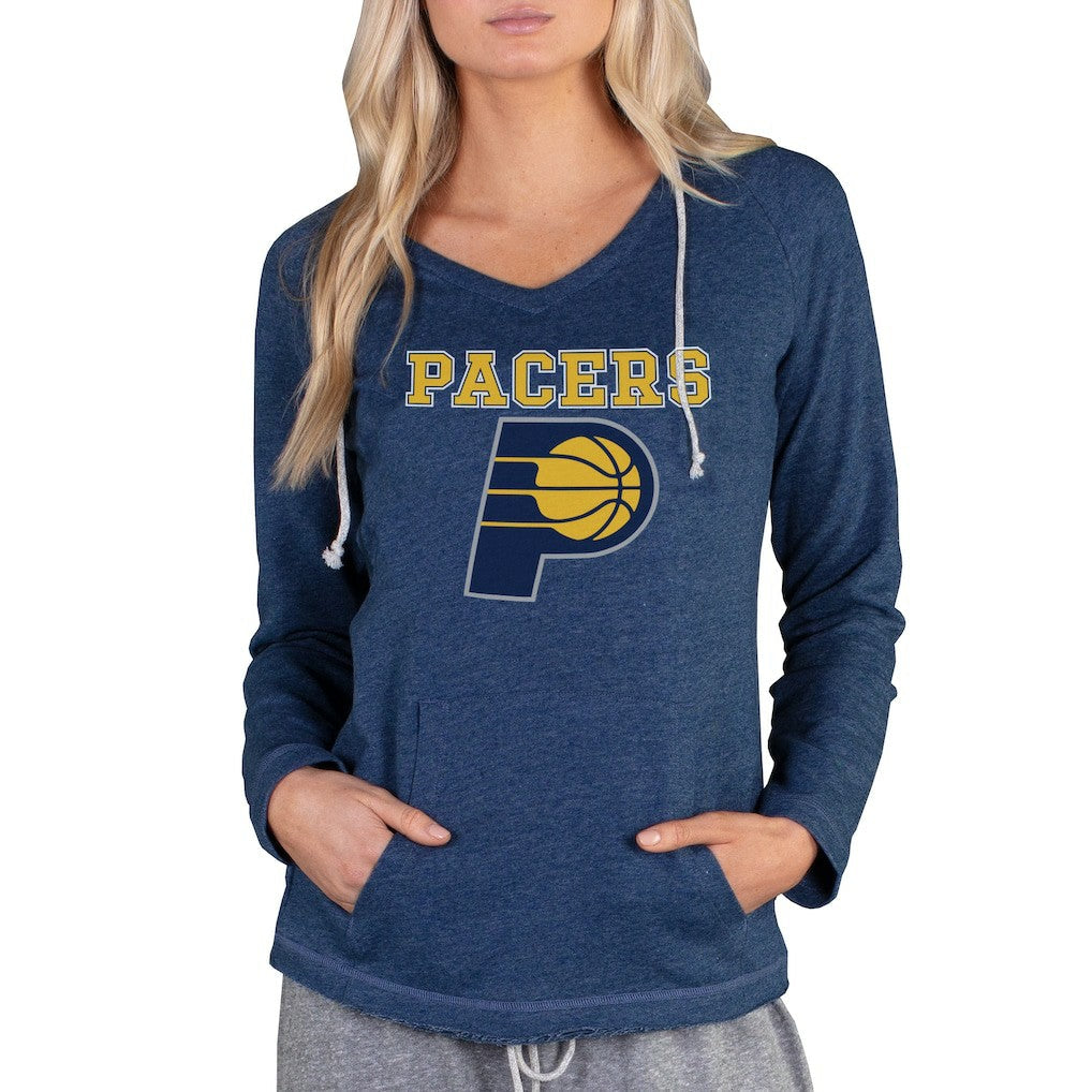 Indiana Pacers Concepts Sport Women's Mainstream Terry Hooded Top - Navy discount