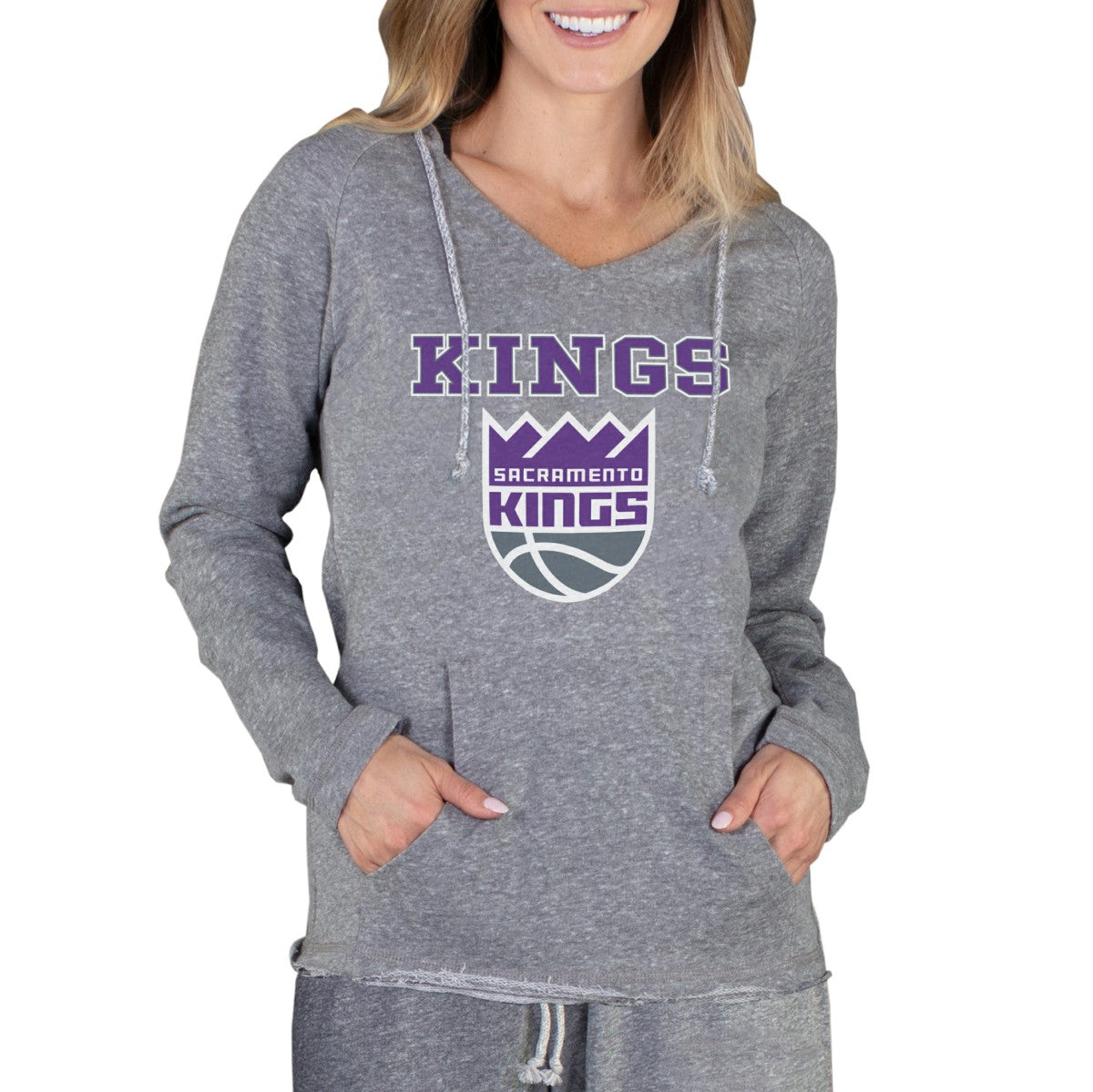 Sacramento Kings Concepts Sport Women's Mainstream Terry Hooded Top - Gray shop