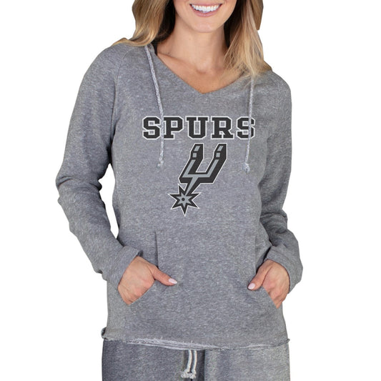San Antonio Spurs Concepts Sport Women's Mainstream Terry Hooded Top - Gray online