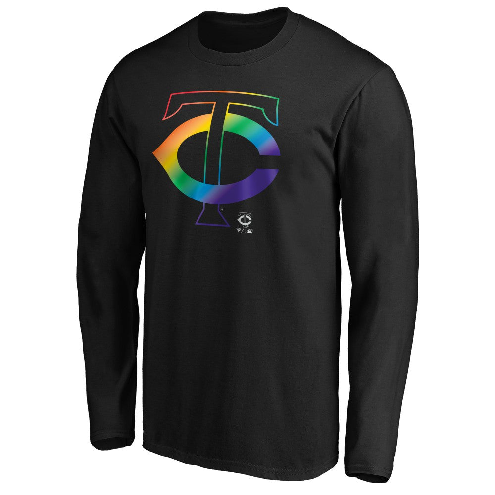 Minnesota Twins Team Pride Logo Long Sleeve T-Shirt - Black