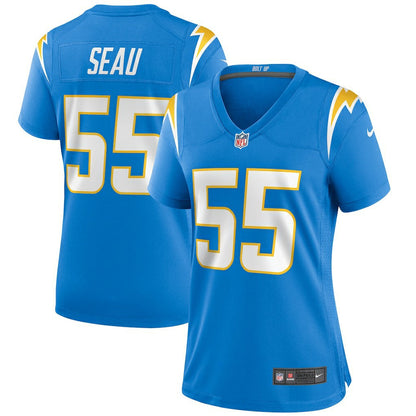 Junior Seau Los Angeles Chargers Women's Game Retired Player Jersey - Powder Blue | Nike cheap