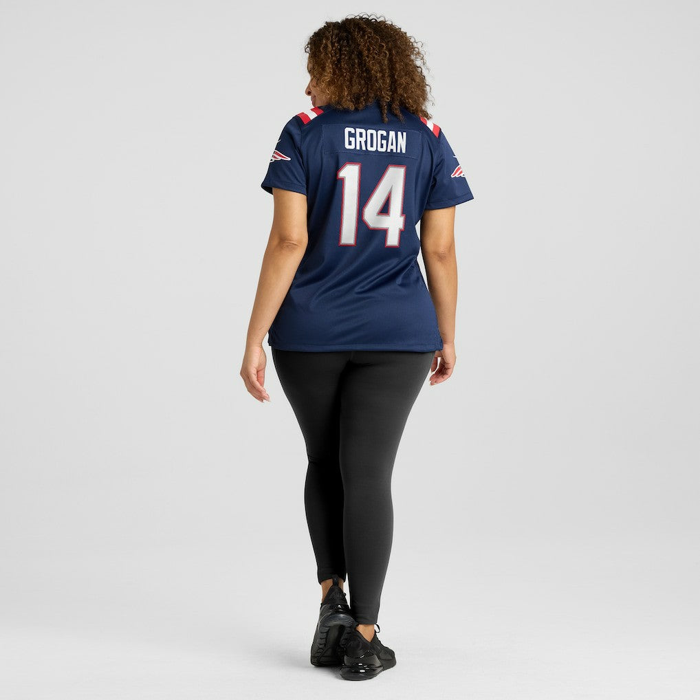 Steve Grogan New England Patriots Women's Game Retired Player Jersey - Navy | Nike for sale