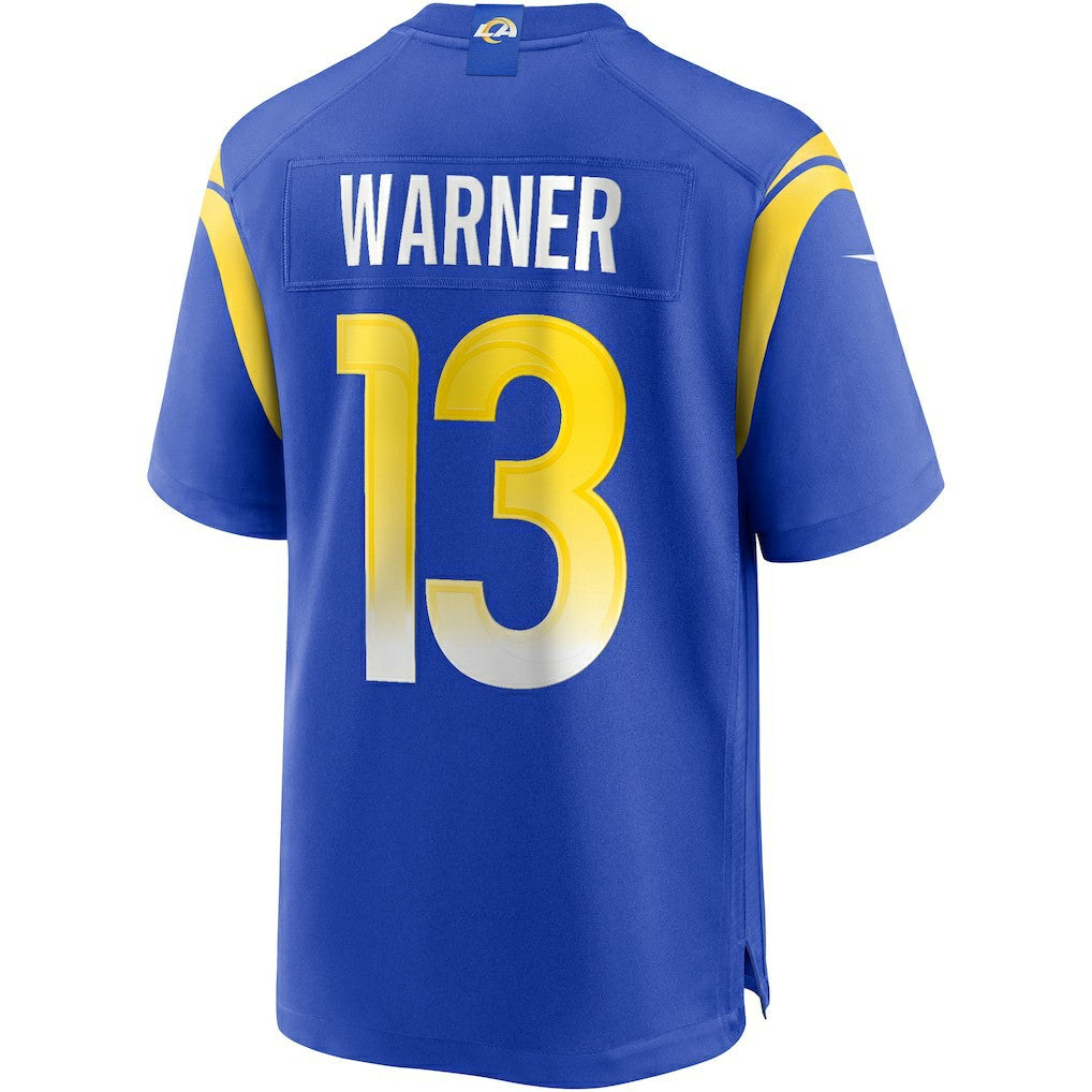 Kurt Warner Los Angeles Rams Game Retired Player Jersey - Royal | Nike on sale
