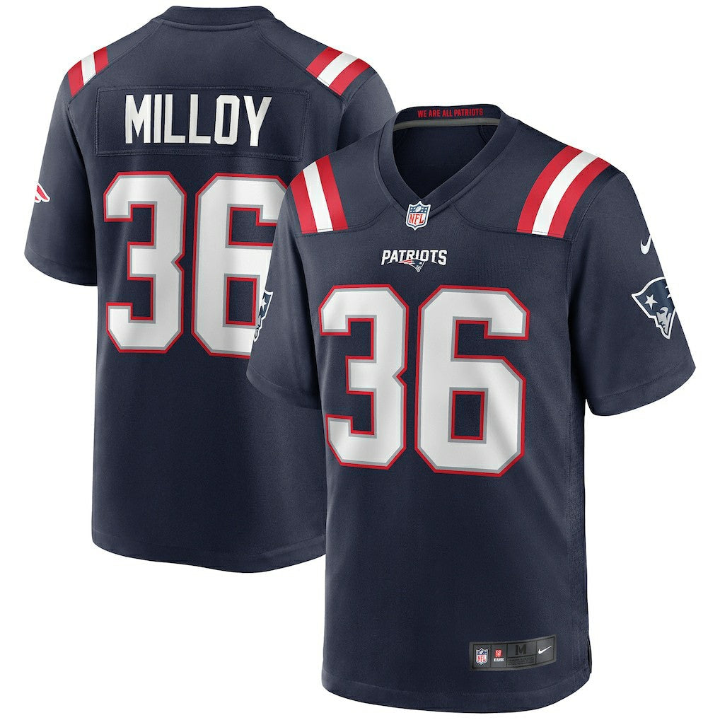 Lawyer Milloy New England Patriots Game Retired Player Jersey - Navy | Nike for sale