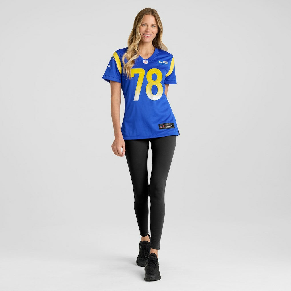 Jackie Slater Los Angeles Rams Women's Game Retired Player Jersey - Royal | Nike cheap