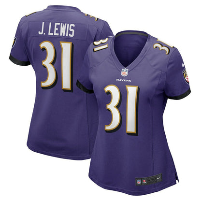 Jamal Lewis Baltimore Ravens Women's Game Retired Player Jersey - Purple | Nike for sale