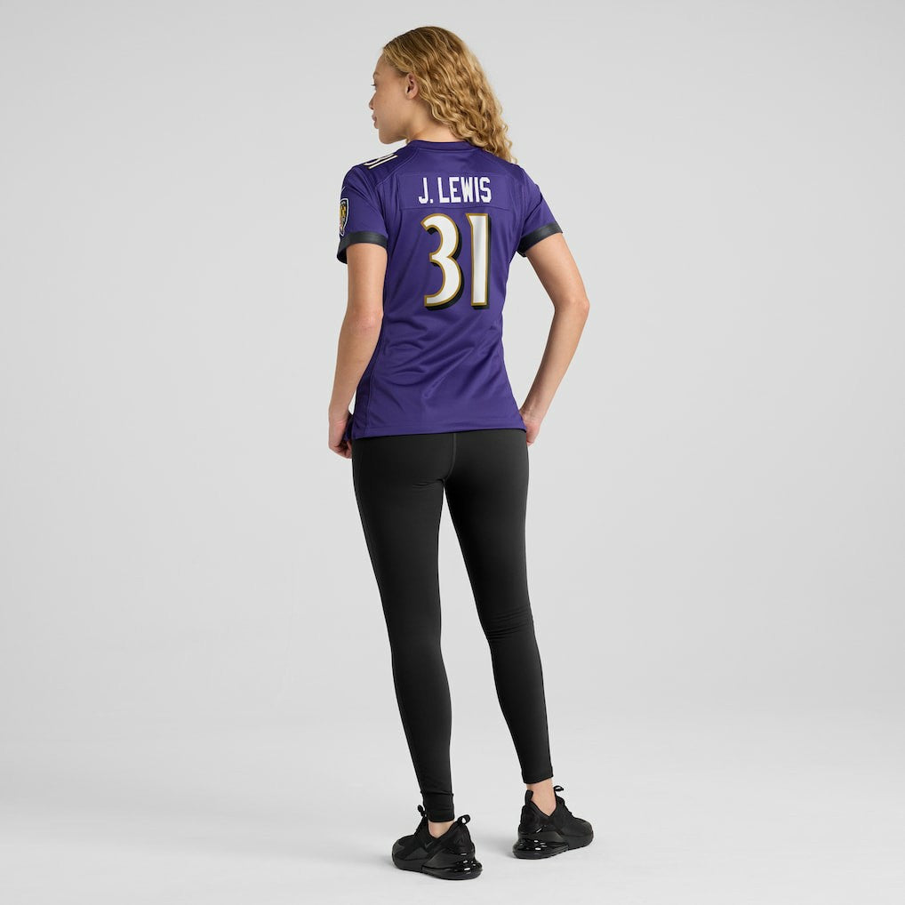 Jamal Lewis Baltimore Ravens Women's Game Retired Player Jersey - Purple | Nike for sale