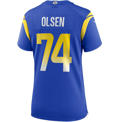 Merlin Olsen Los Angeles Rams Women's Game Retired Player Jersey - Royal | Nike discount