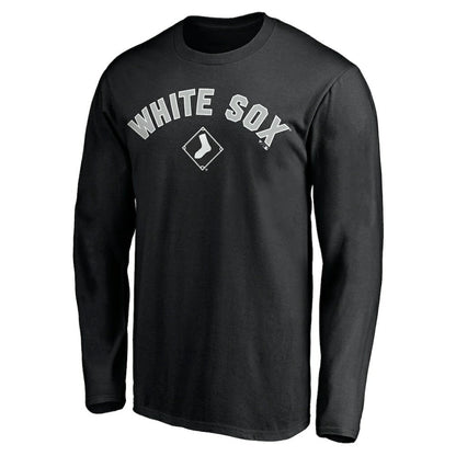 Chicago White Sox Personalized Winning Streak Name & Number Long Sleeve T-Shirt - Black