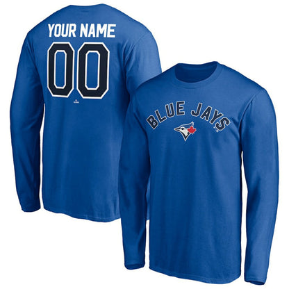 Toronto Blue Jays Personalized Winning Streak Name & Number Long Sleeve T-Shirt - Royal